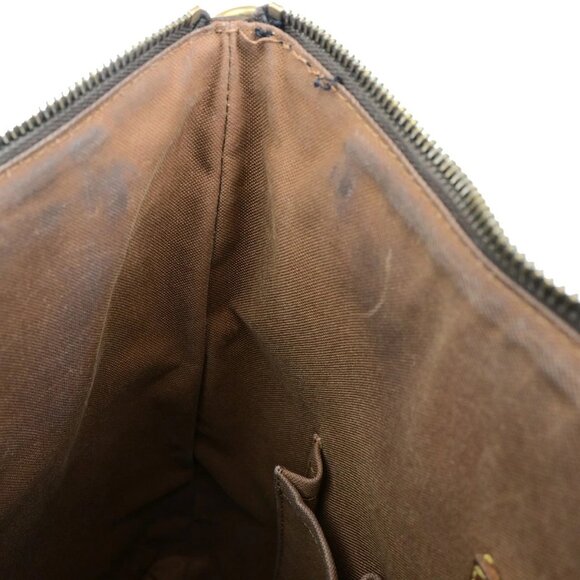 LOUIS VUITTON Odeon MM Shoulder Bag Monogram Leather Brown France M56389 65YG851 - Picture 11 of 16